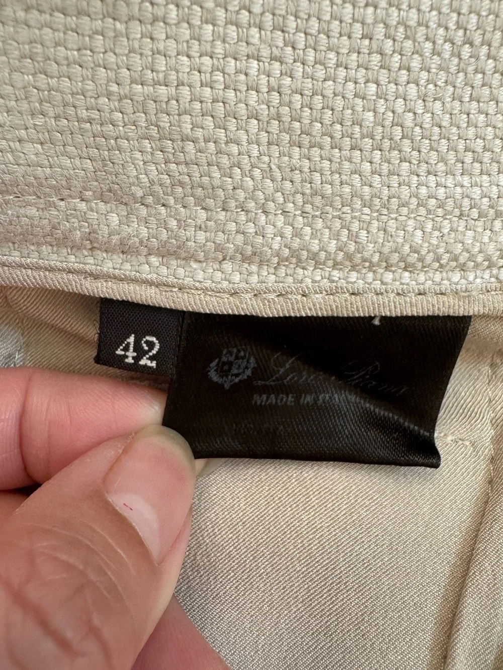 Read note - Loro Piana Midnight Blue High Waist Shorts 42